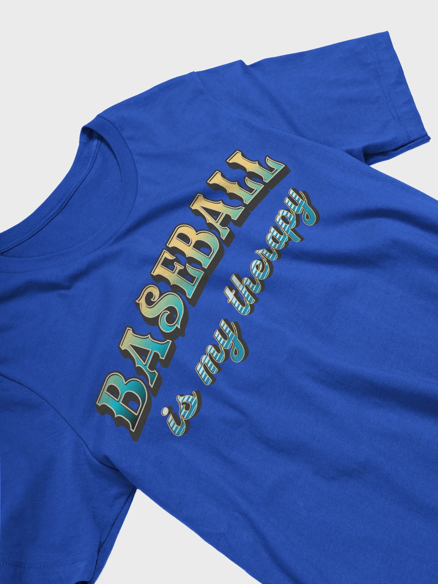 Baseball Is My Therapy Vibes T-Shirt product image (2)