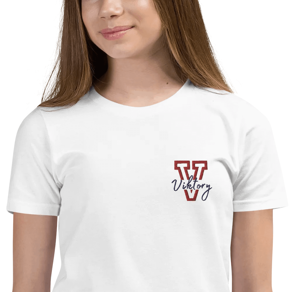 Kids Shirt White (red & blue logo) product image (12)