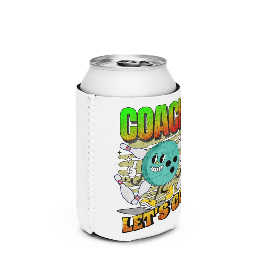 Retro Mascot Coach Bowling Can Cooler product image (2)