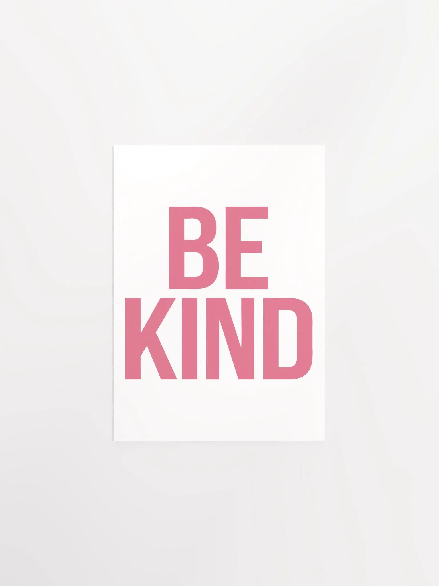 BE KIND Bold Pink Poster product image (11)