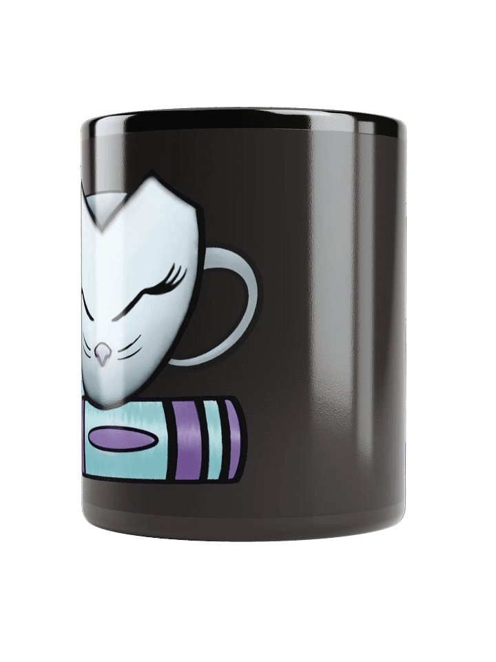 Cat Cup & Book | Black Mug product image (2)