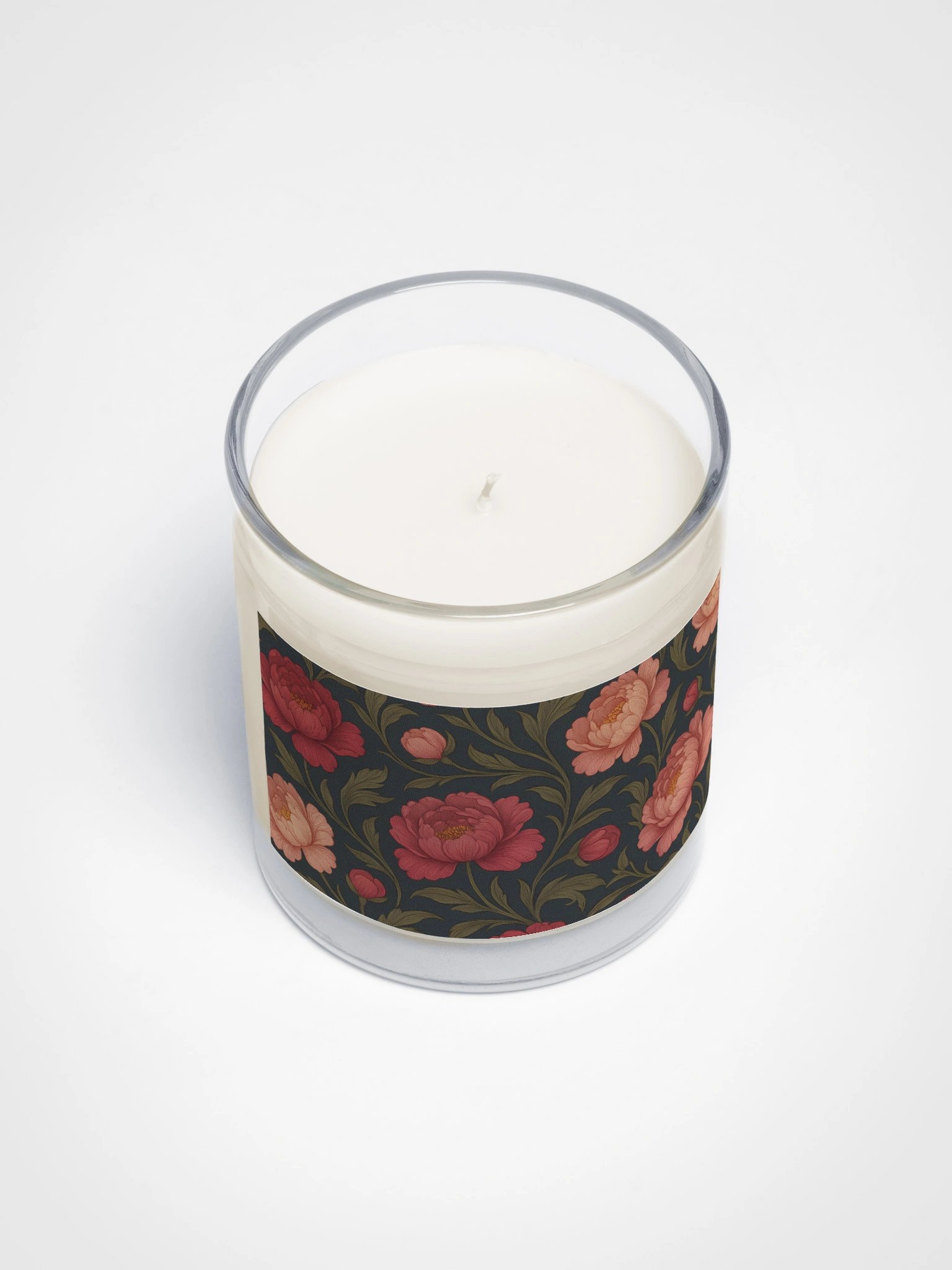 Rose Soy Candle With Botanical Floral Design product image (3)