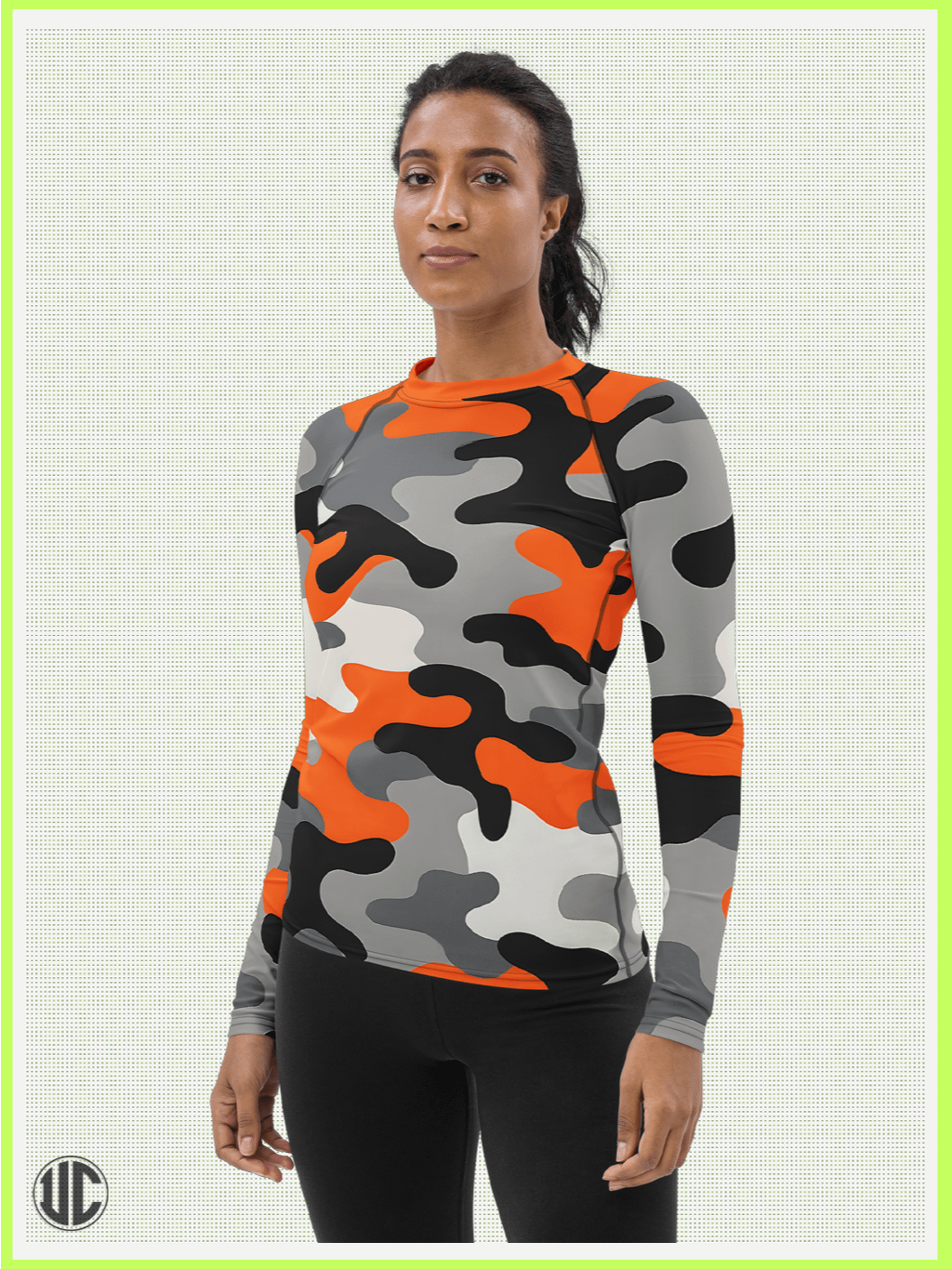 Riot – Urban Camo Women’s Rash Guard product image (5)
