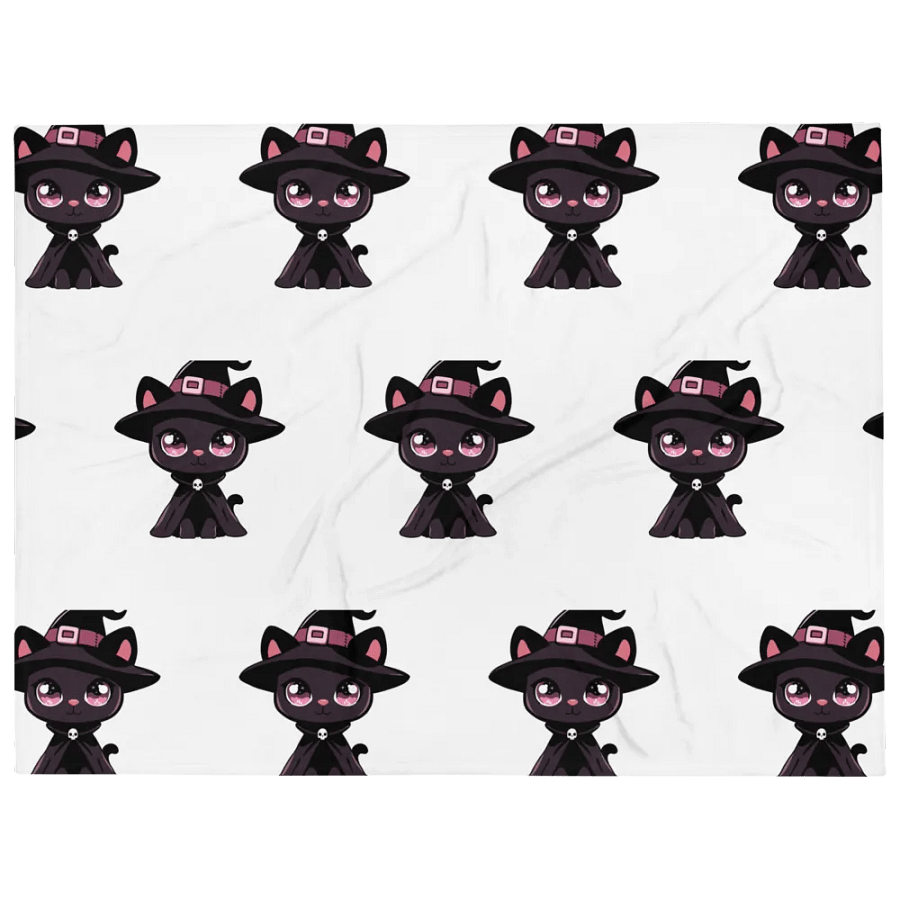 Witchy Cat Throw Blanket product image (1)