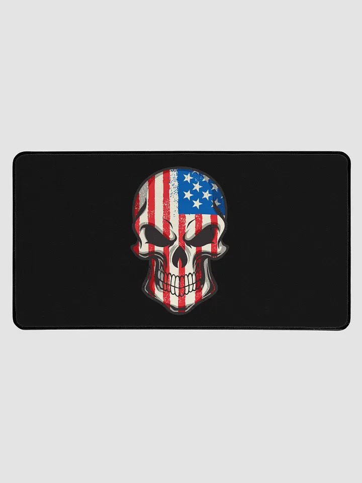 Patriotic Skull Desk Mat product image (1)
