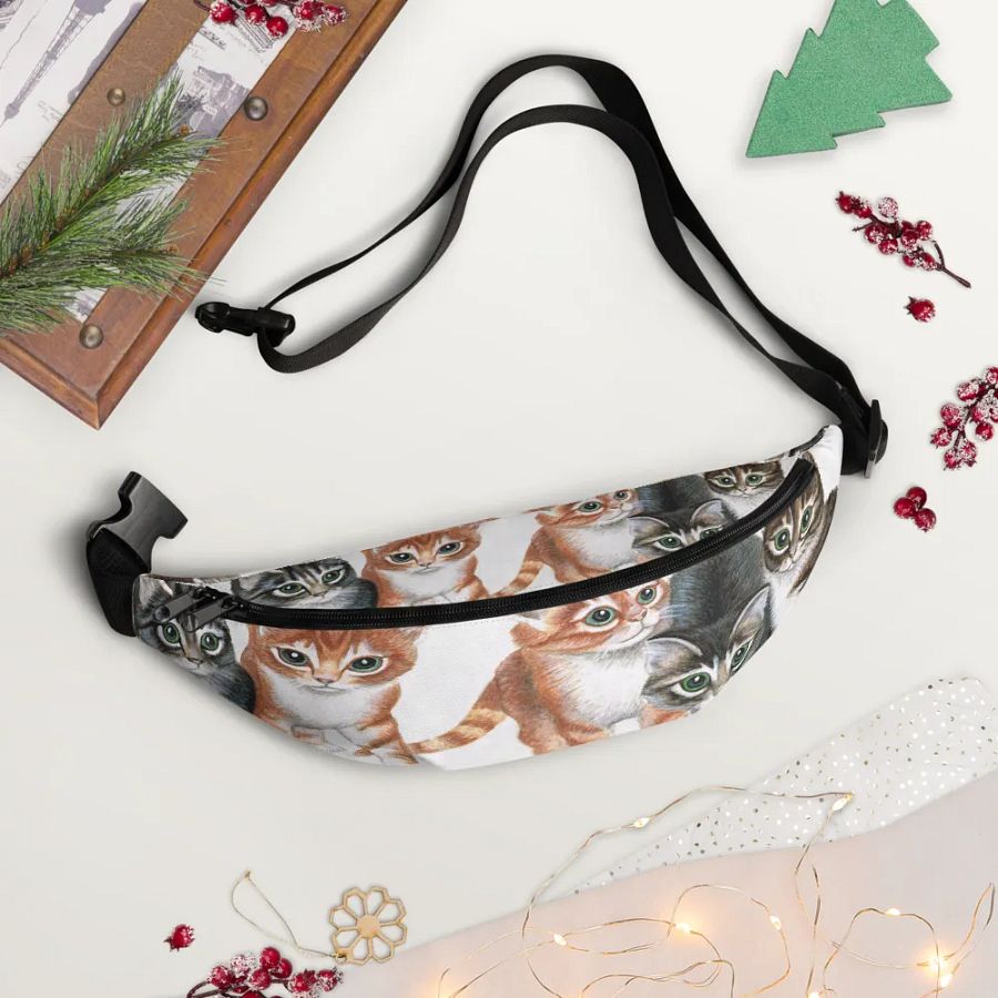 Five kittens fanny pack product image (2)