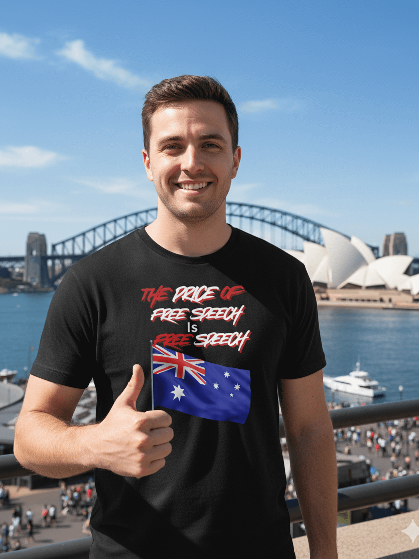 Australian Flag Free Speech Tee product image (1)