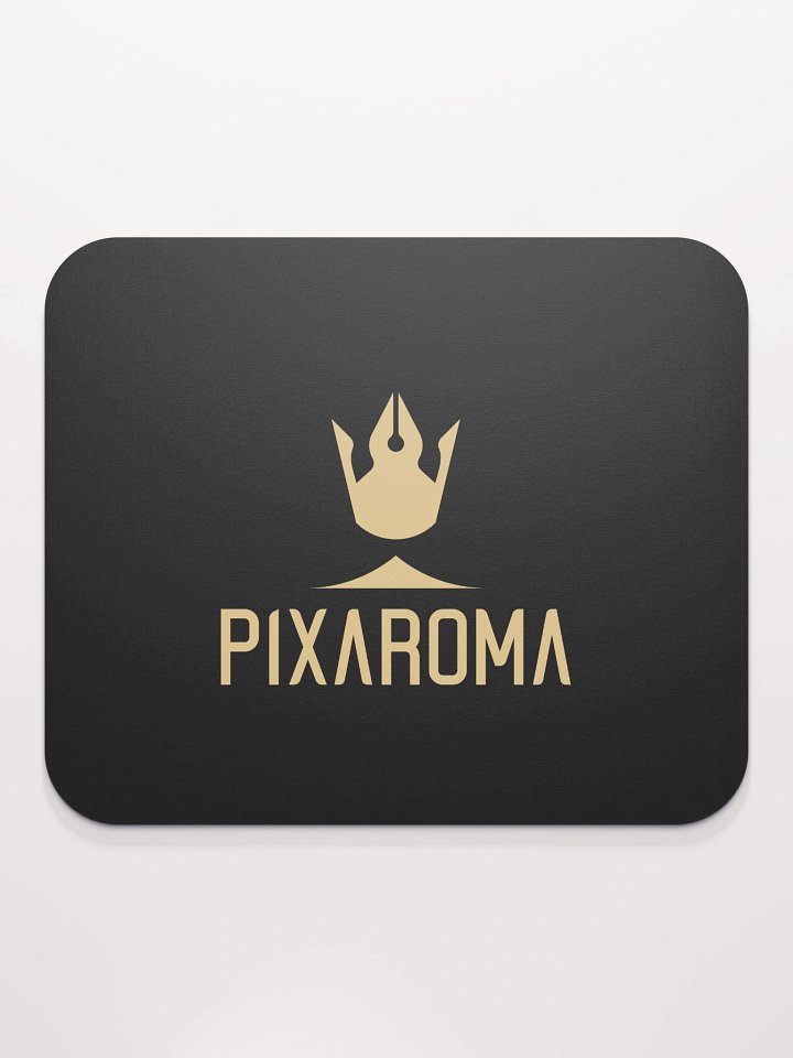 Pixaroma Gold Logo Mouse Pad (Black Edition) product image (2)