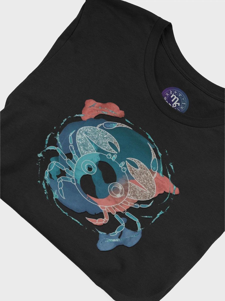 Exclusive Cancer Zodiac T-Shirt - Abstract Crab & Celestial Design - Unisex Astrology Gift product image (7)