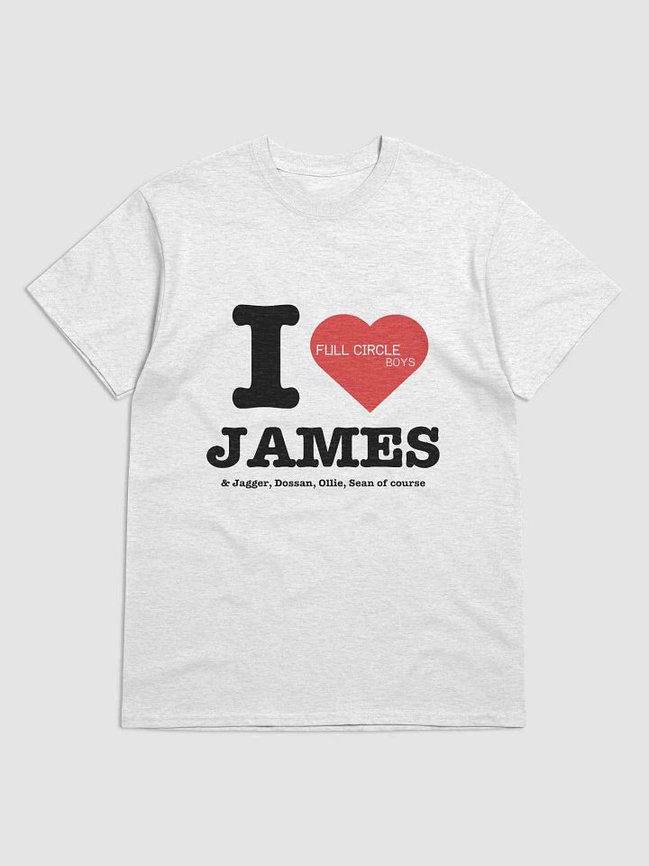 I love JAMES t-shirt product image (5)