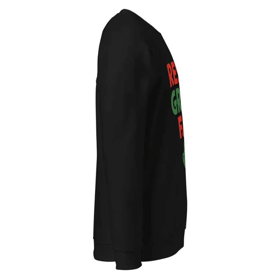 Resting Grinch Face Organic Raglan Sweatshirt product image (4)