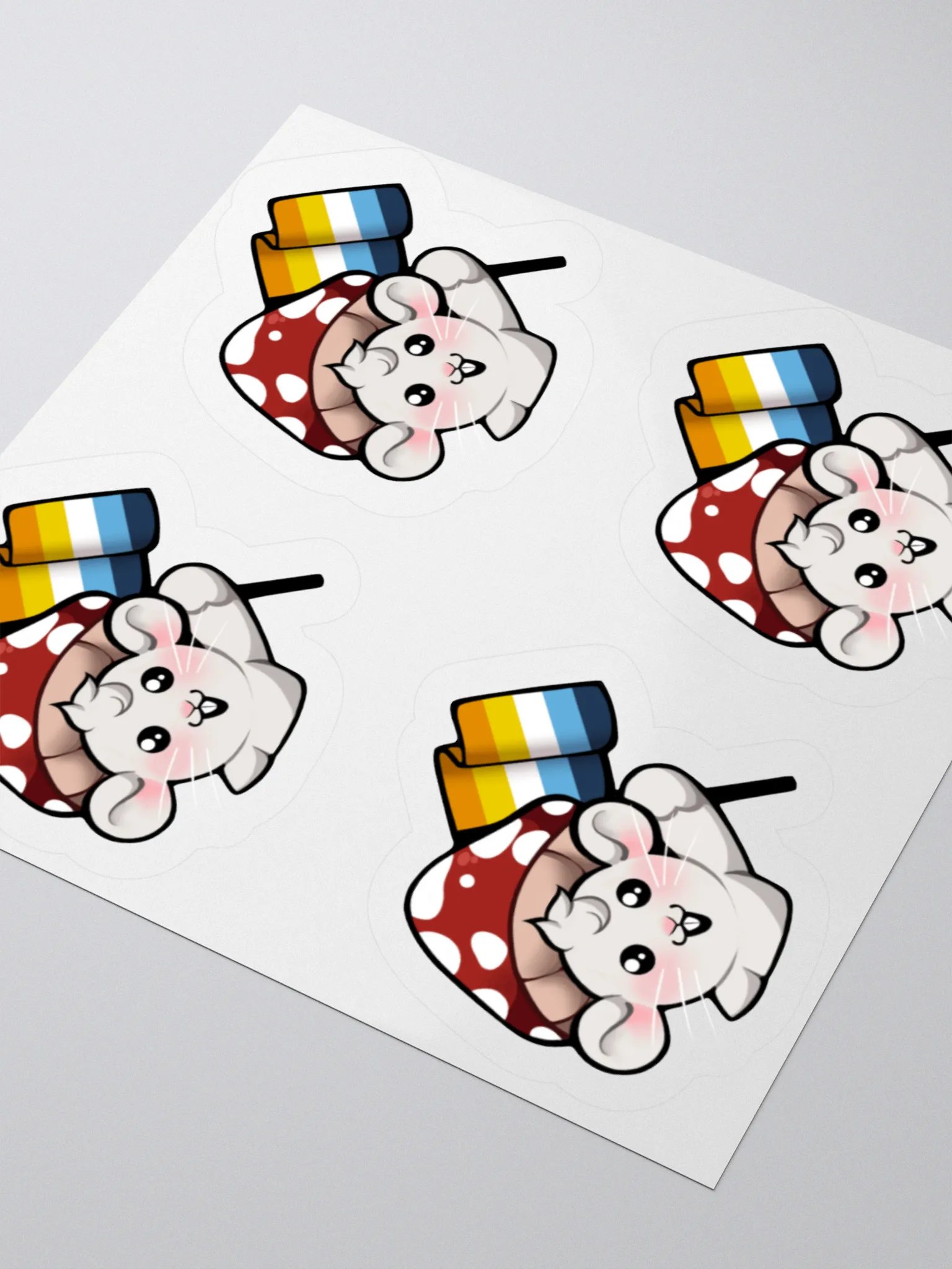 Aroace Pride Flag Stickers product image (3)