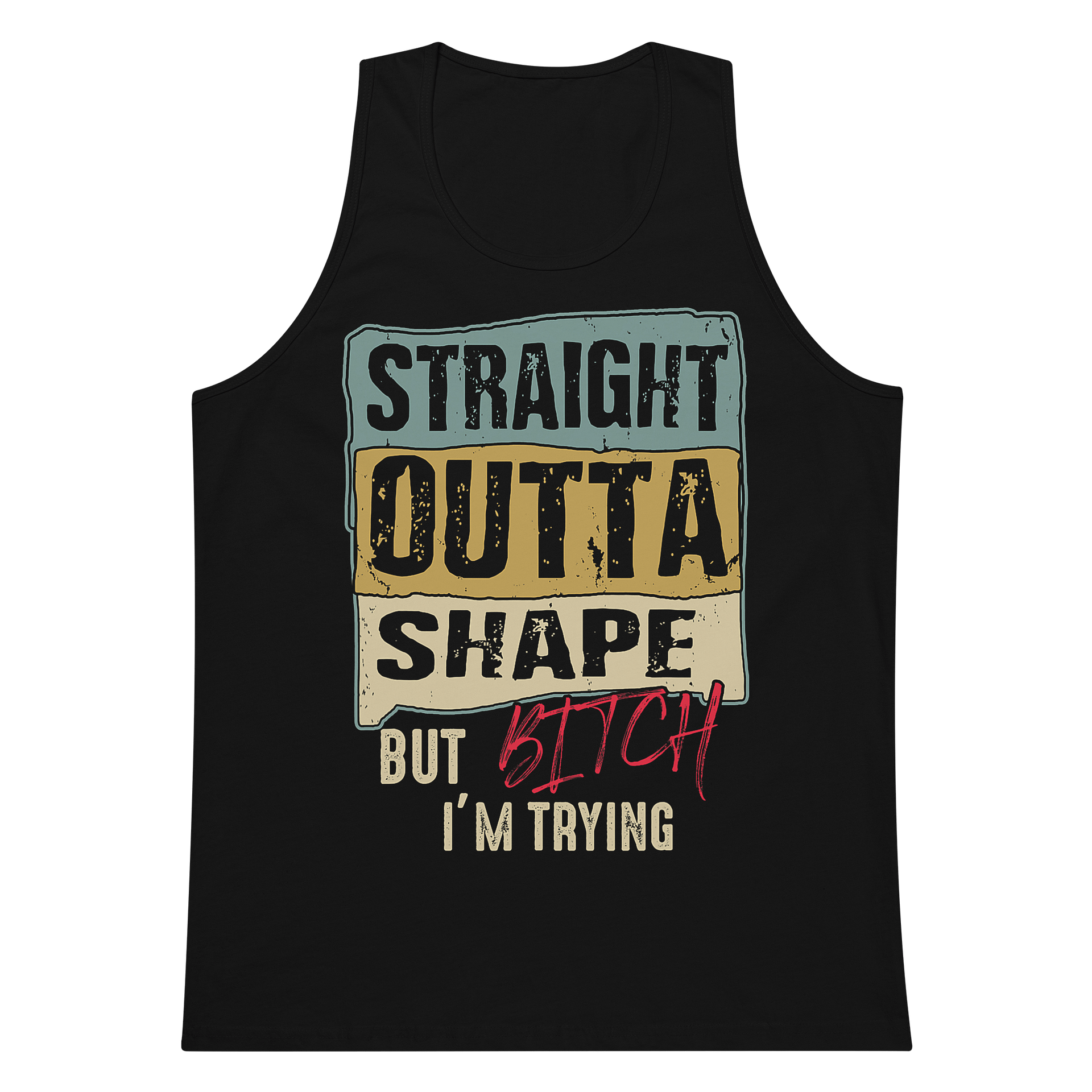 'Straight Outta Shape' Men's Tank Top product image (6)