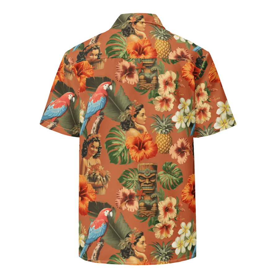 Vintage Tiki Hawaiian Shirt product image (4)