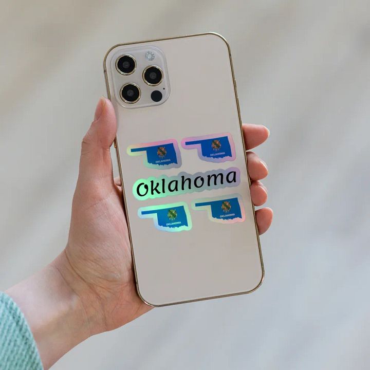 "Oklahoma" Holographic Sticker Sheet product image (1)