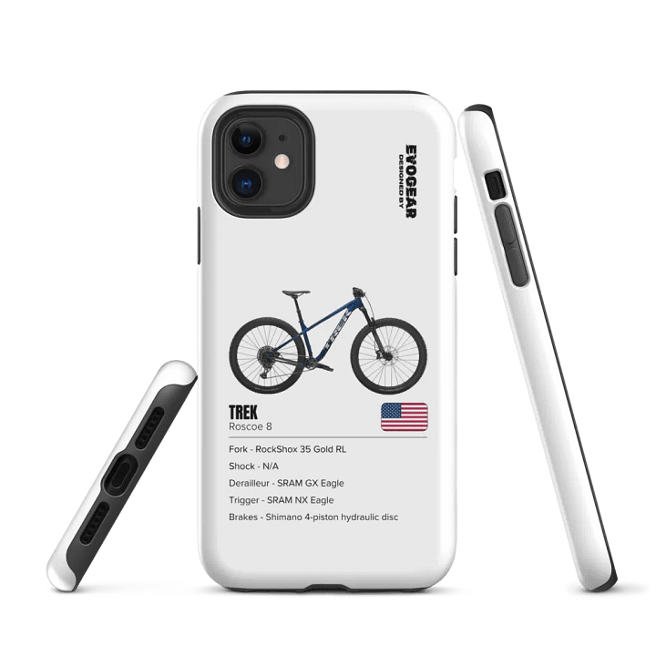 White Roscoe 8 iPhone Case product image (1)