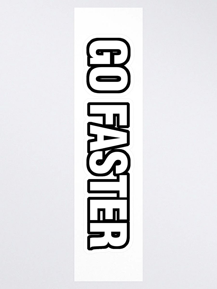 Go Faster - Long Sticker product image (3)