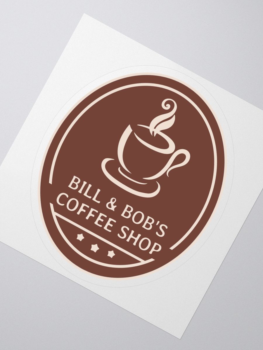 Bill & Bob's Coffee Shop Sticker product image (2)