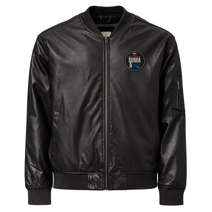 Suma Boss Faux Leather Bomber Jacket product image (1)