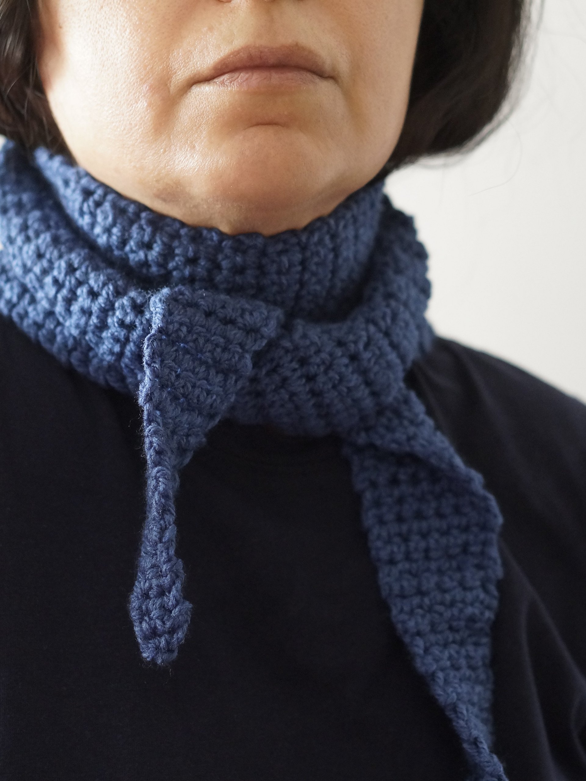 Single crochet thin scarf Crochet pattern product image (1)