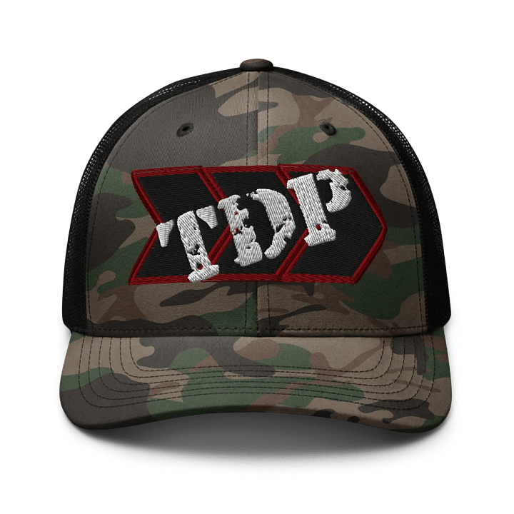 The Pulpit Camo Trucker Hat product image (1)
