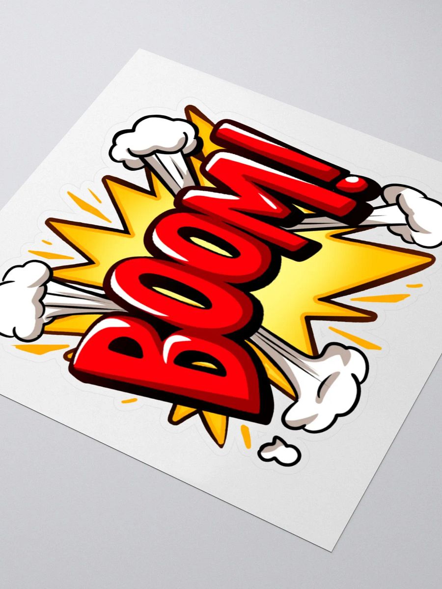 BOOM Kiss Cut Sticker product image (3)