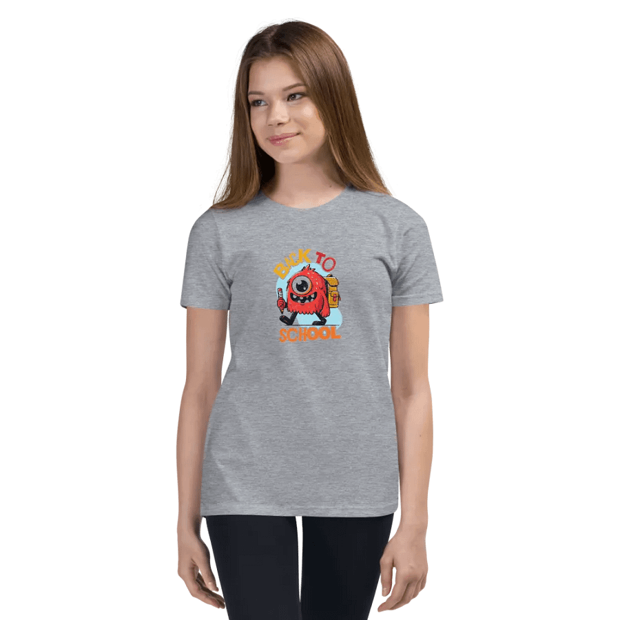 Cheerful Monster Back-to-School Youth T-Shirt product image (1)