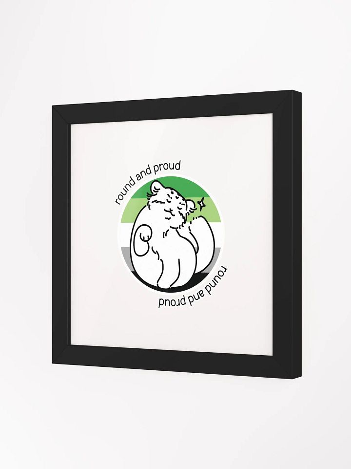Round and Proud Manul Aromantic Version - Framed Print product image (4)