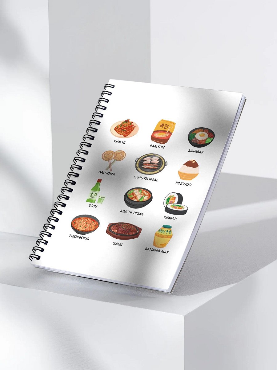 K-Food Lover's Spiral Notebook product image (3)