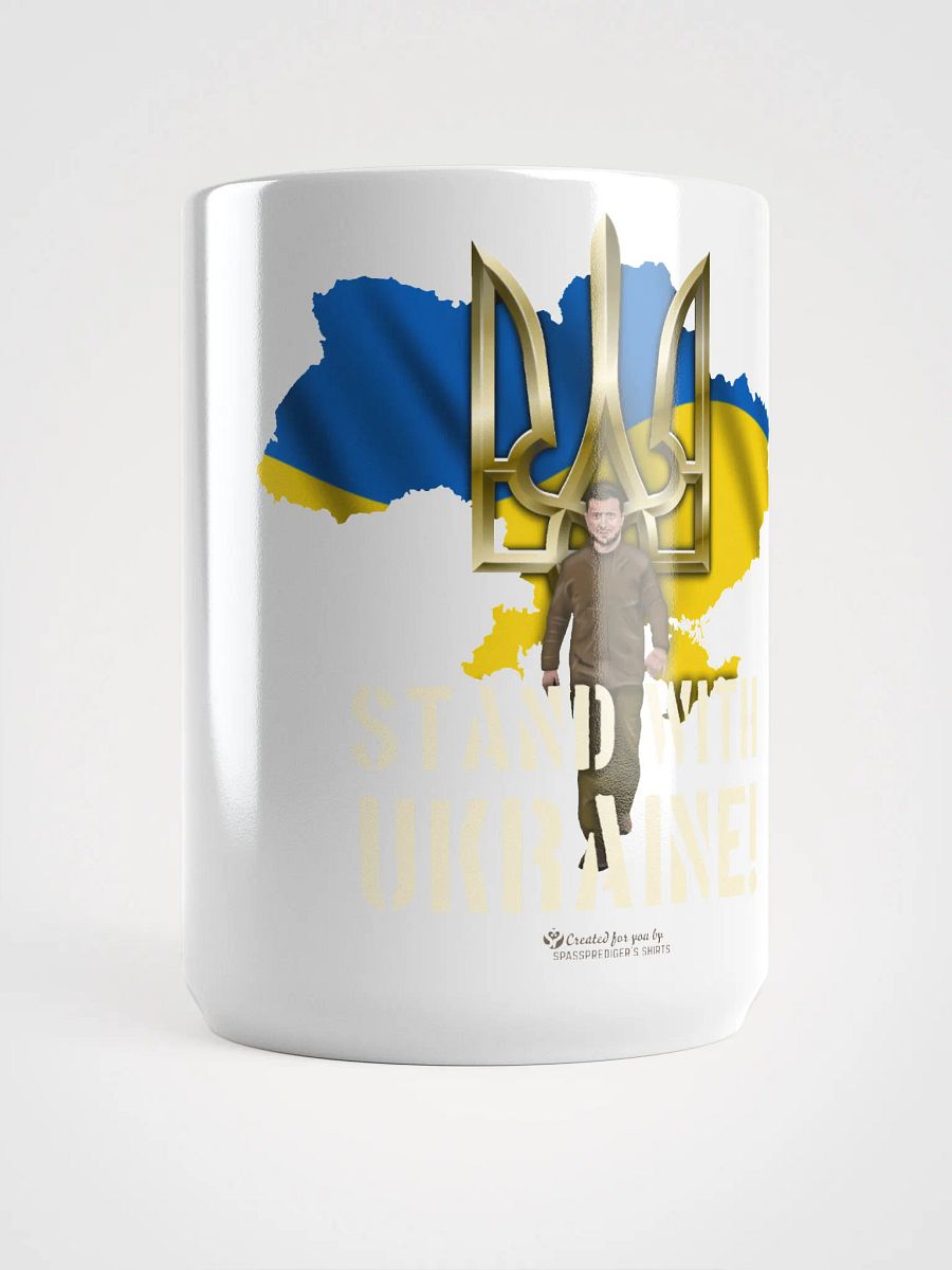 Stand with Ukraine White Glossy Coffee Mug product image (5)