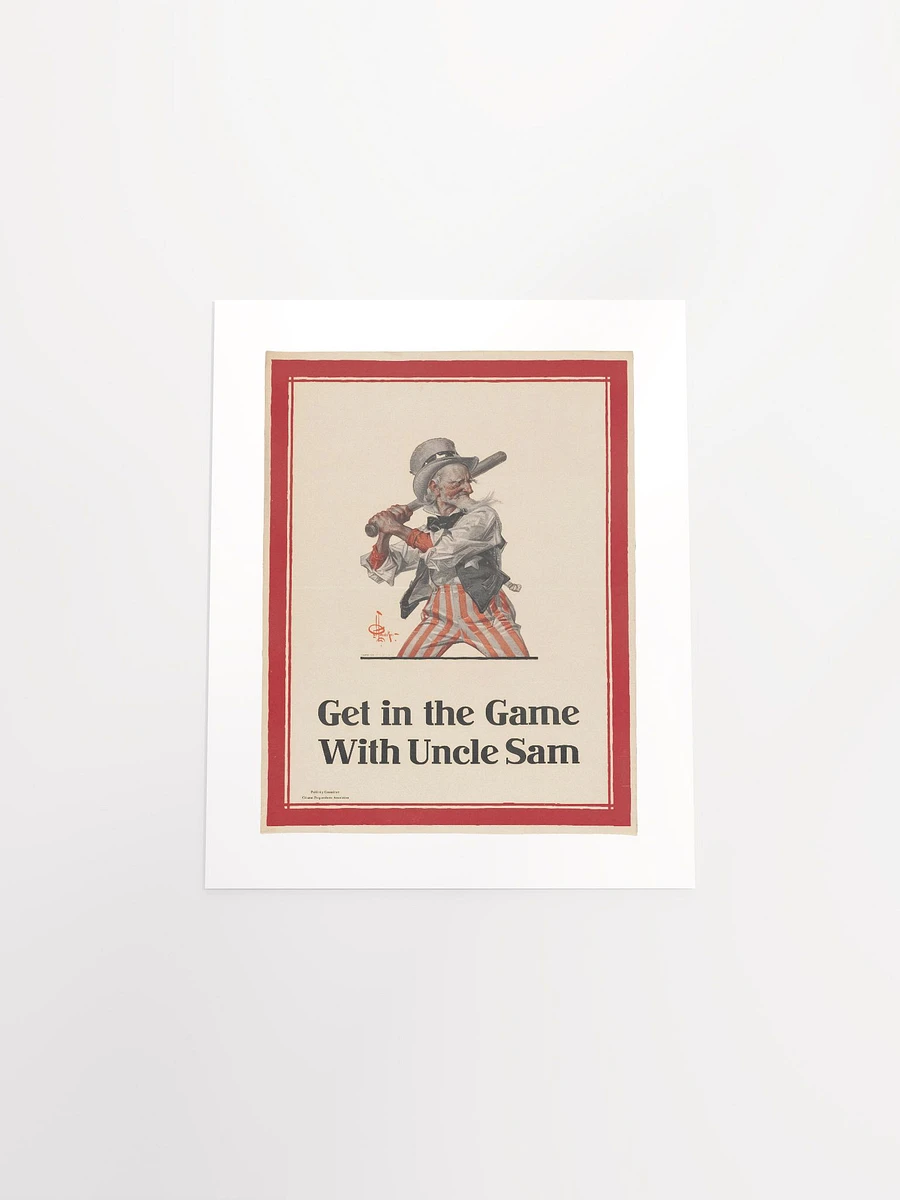 Get in the Game With Uncle Sam By Joseph Christian Leyendecker (1917) - Print product image (4)