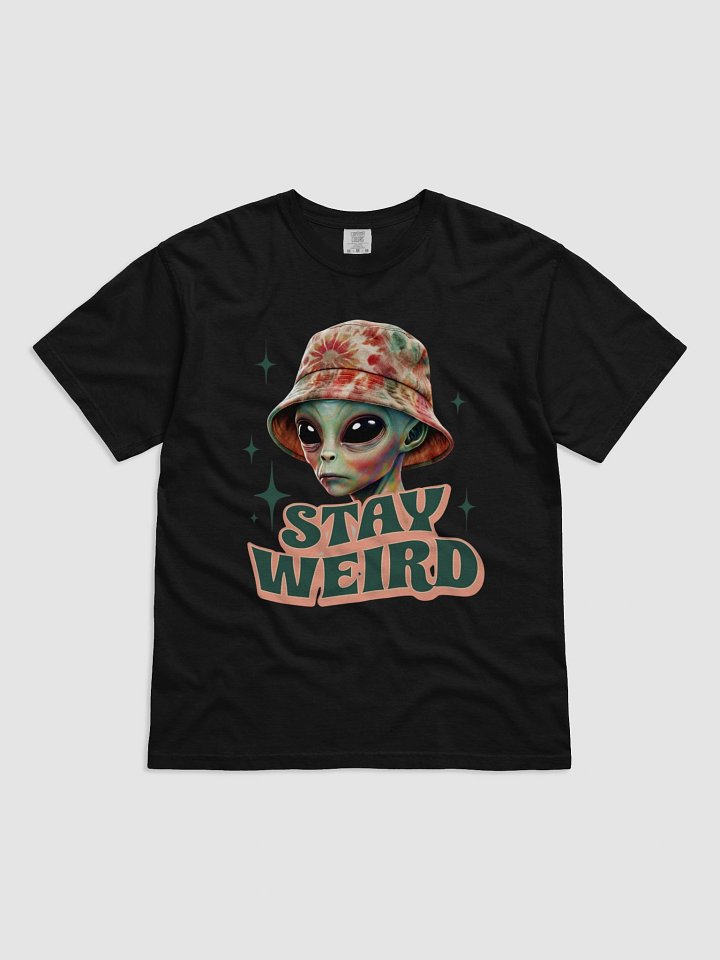 Stay Weird Alien Tie-Dye Bucket Hat Comfort Color 1717 T-Shirt product image (1)
