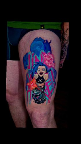 A little #jinx thigh piece I got to tattoo today 
What else is like arcane to watch?