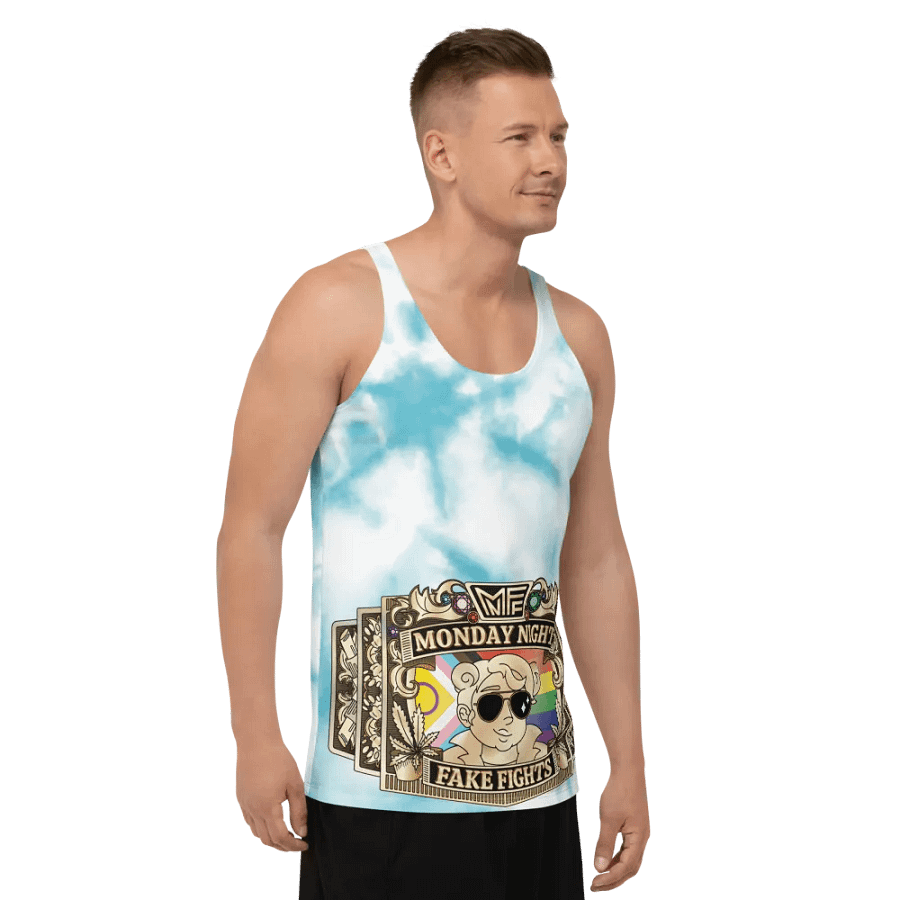 MNFF Championship belt Blue Tie Dye 
