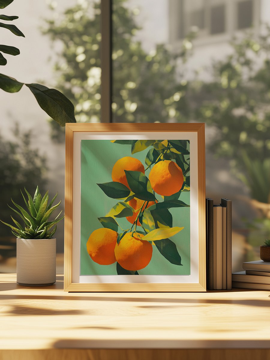 Vintage Italian Poster Art - ORANGE product image (6)