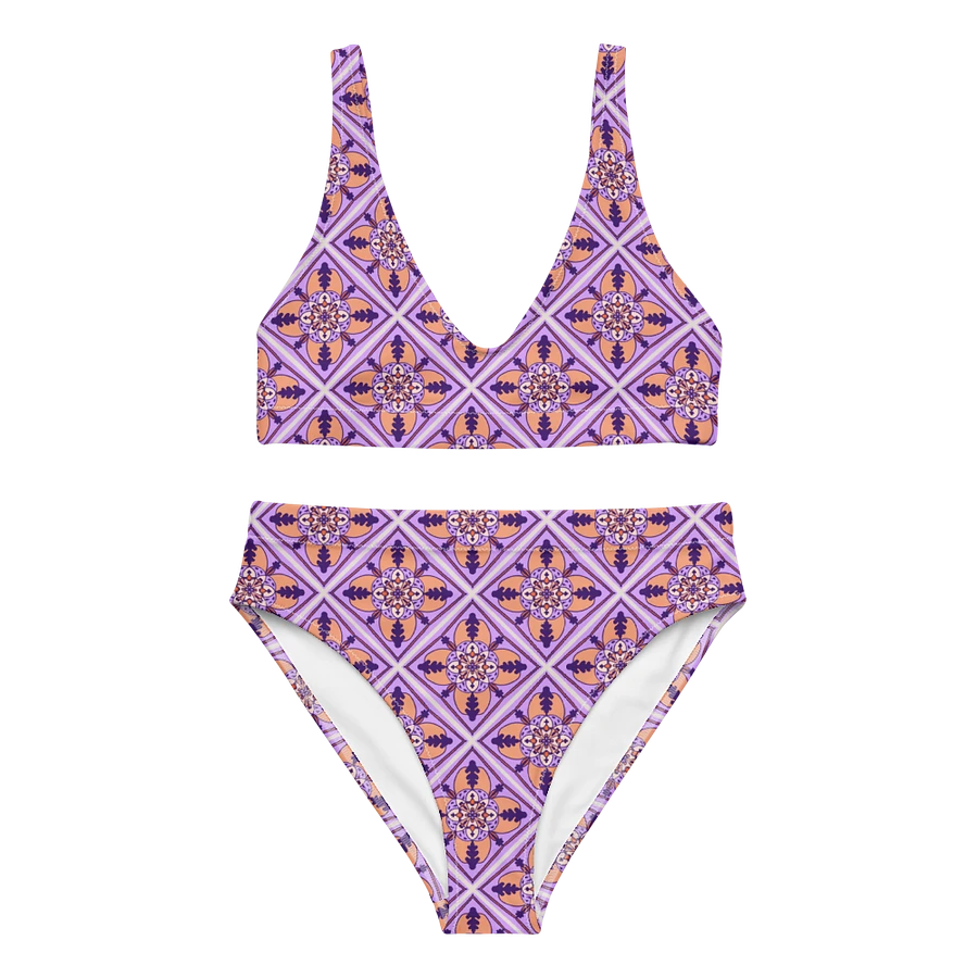 Detailed Symmetrical Pattern High Waisted Bikini product image (3)