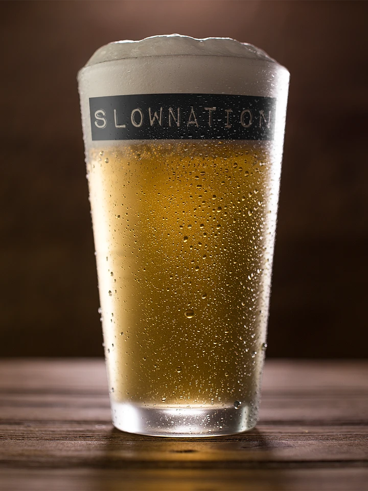 Slownation pint glass product image (1)
