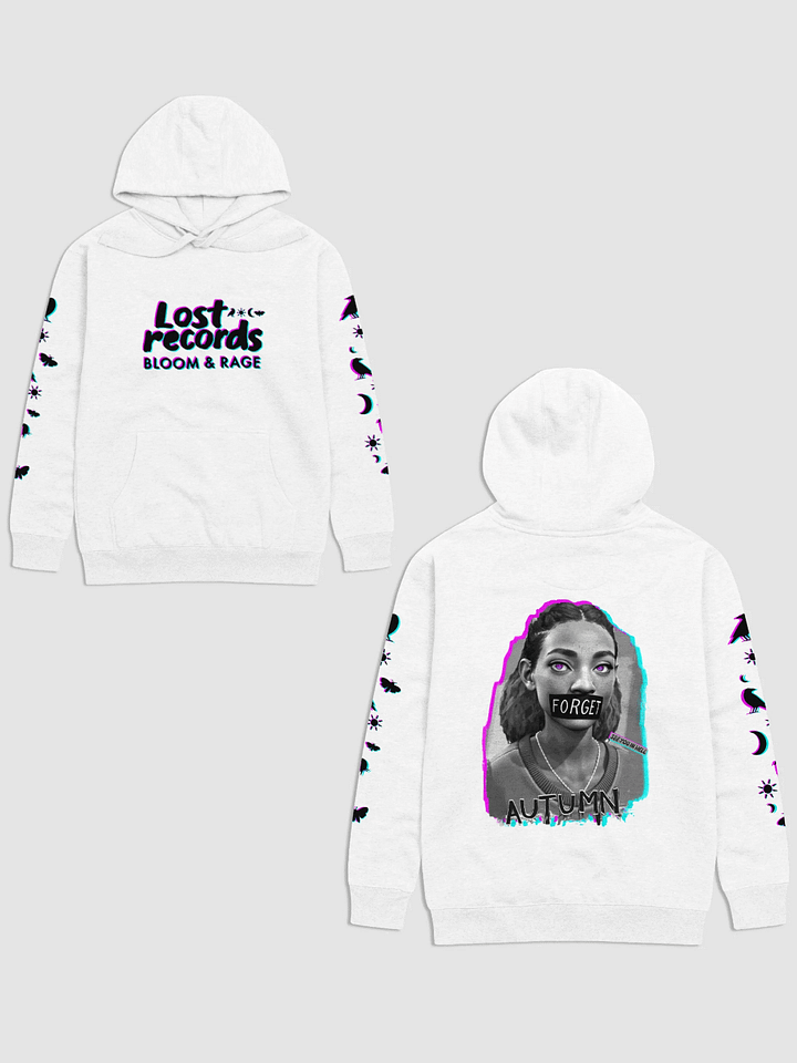 Lost Records: Bloom & Rage; Autumn Lockhart "FORGET" Hoodie Print (Raven, Sun, Moon, Moth) product image (1)