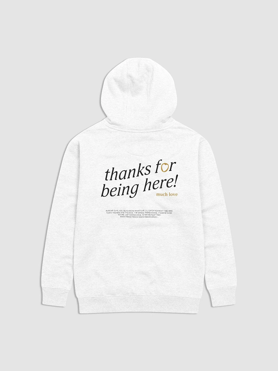 thanks for being here! Hoodie (Gold) product image (13)