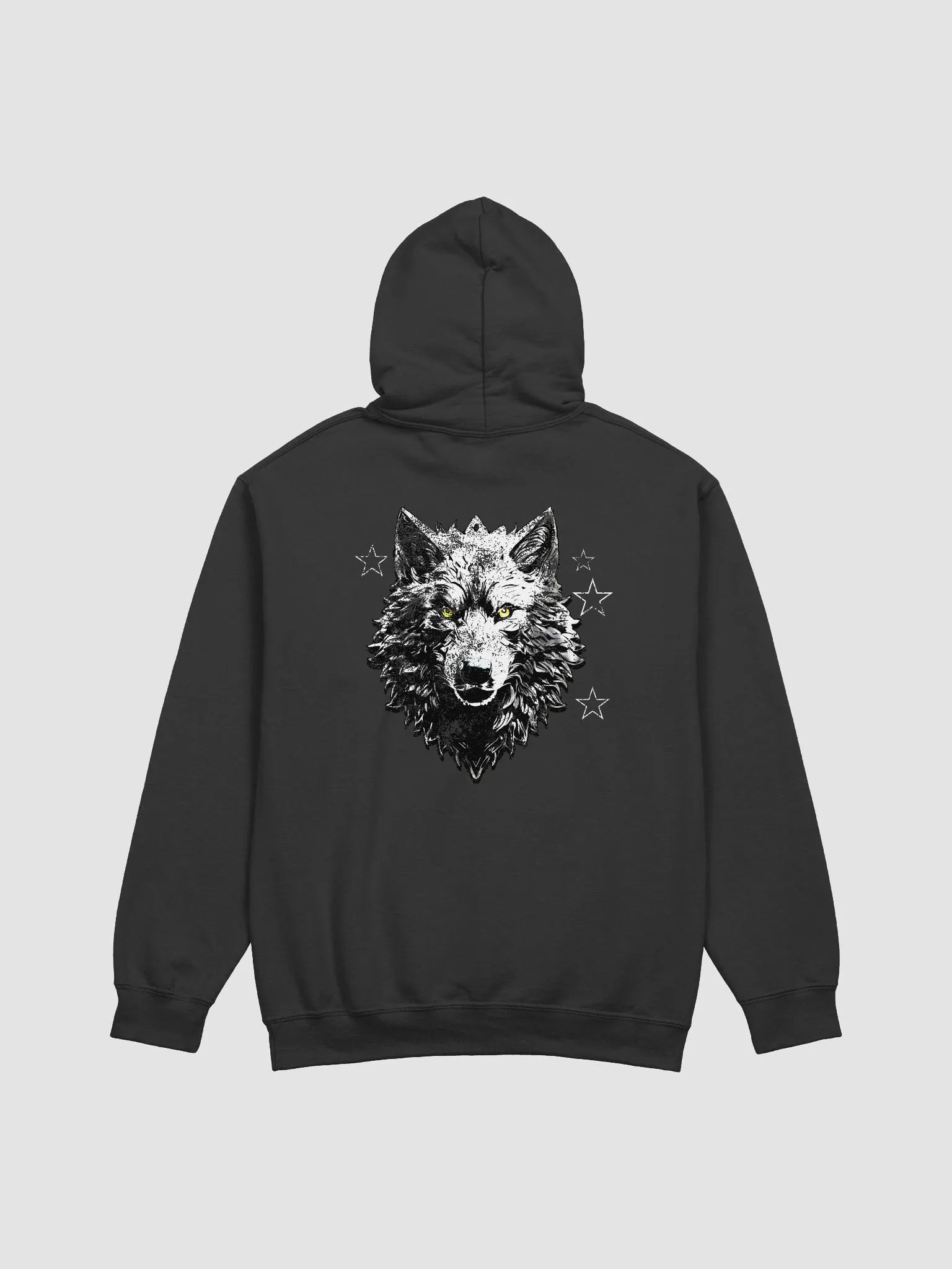 Wolf Star Front/Back Gildan Hoodie product image (4)
