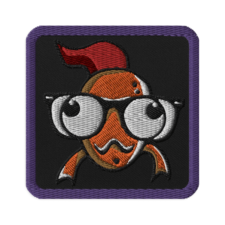 FEESH Logo Square Patch [purple border] product image (1)
