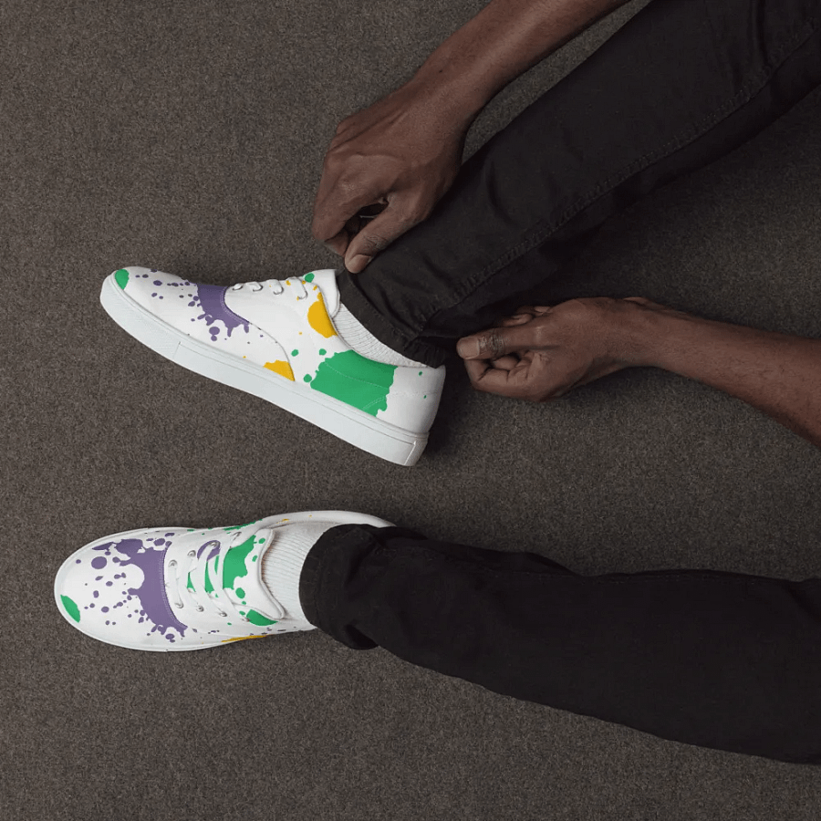 Splatter Fusion Lace-Up Canvas Shoes product image (5)