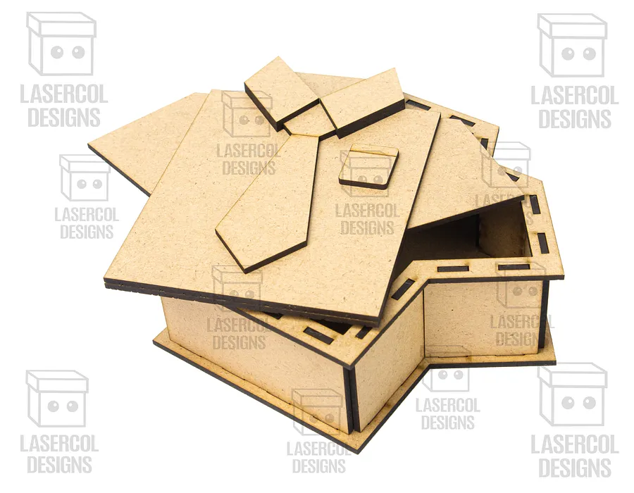 Shirt and Tie Box (3 Sizes) - Laser Cut Files product image (9)