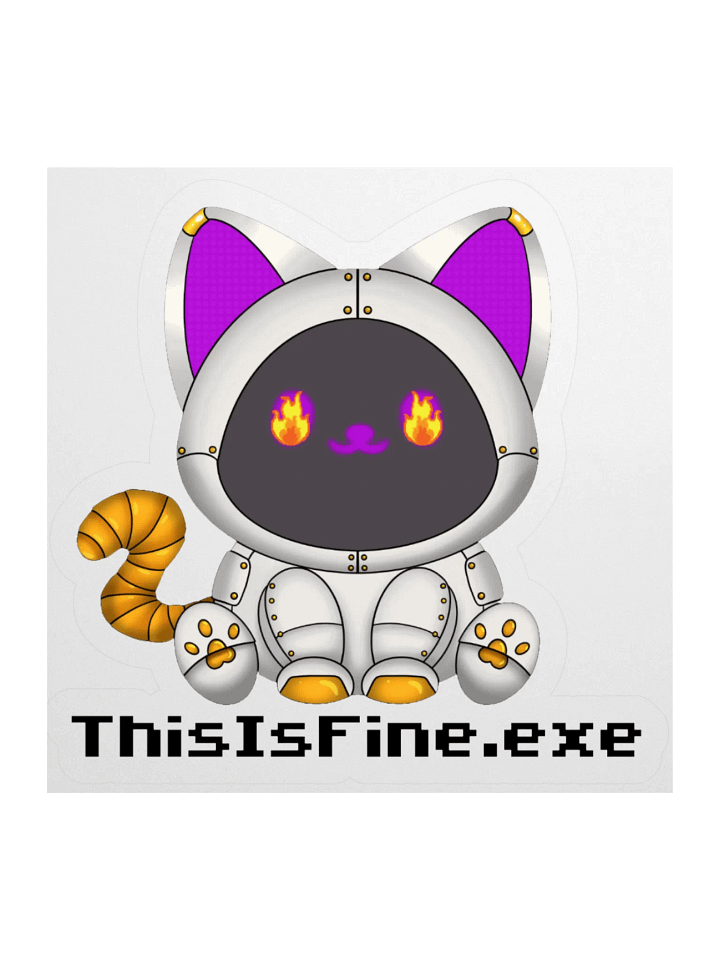 PalBot ThisIsFine.exe Sticker product image (3)