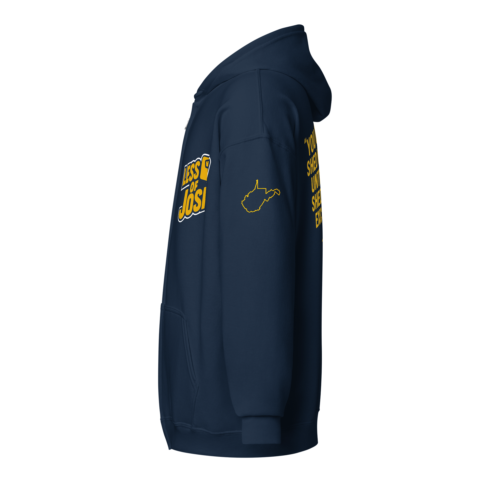 Less of Josh” Heavyweight Zip Hoodie – Built Different, Just Like You product image (7)