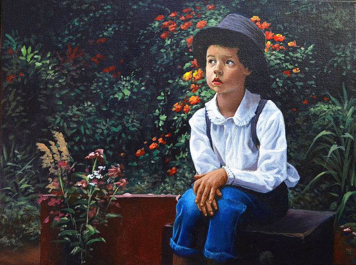 DOWNLOADABLE Acrylic Painting Tutorial - Portrait of a Boy Sitting product image (2)