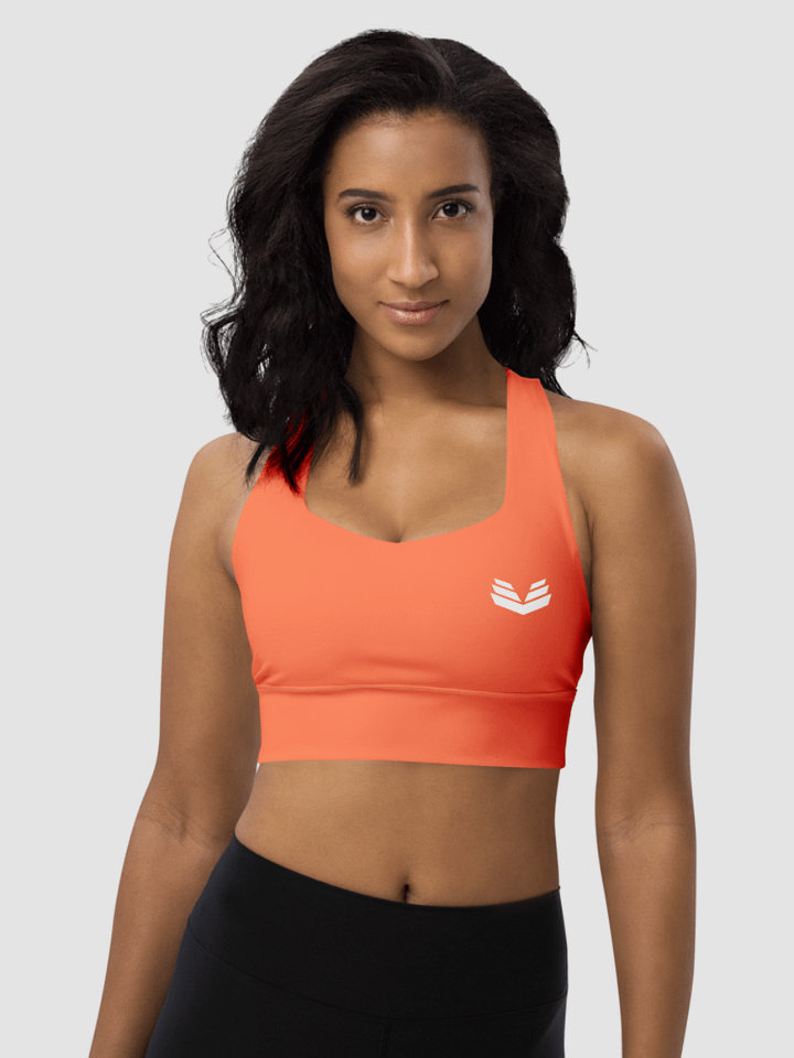 Longline Sports Bra - Coral Rush product image (2)