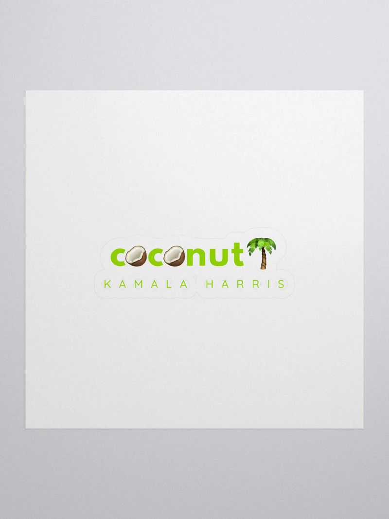 Coconut-themed Kiss Cut Stickers
