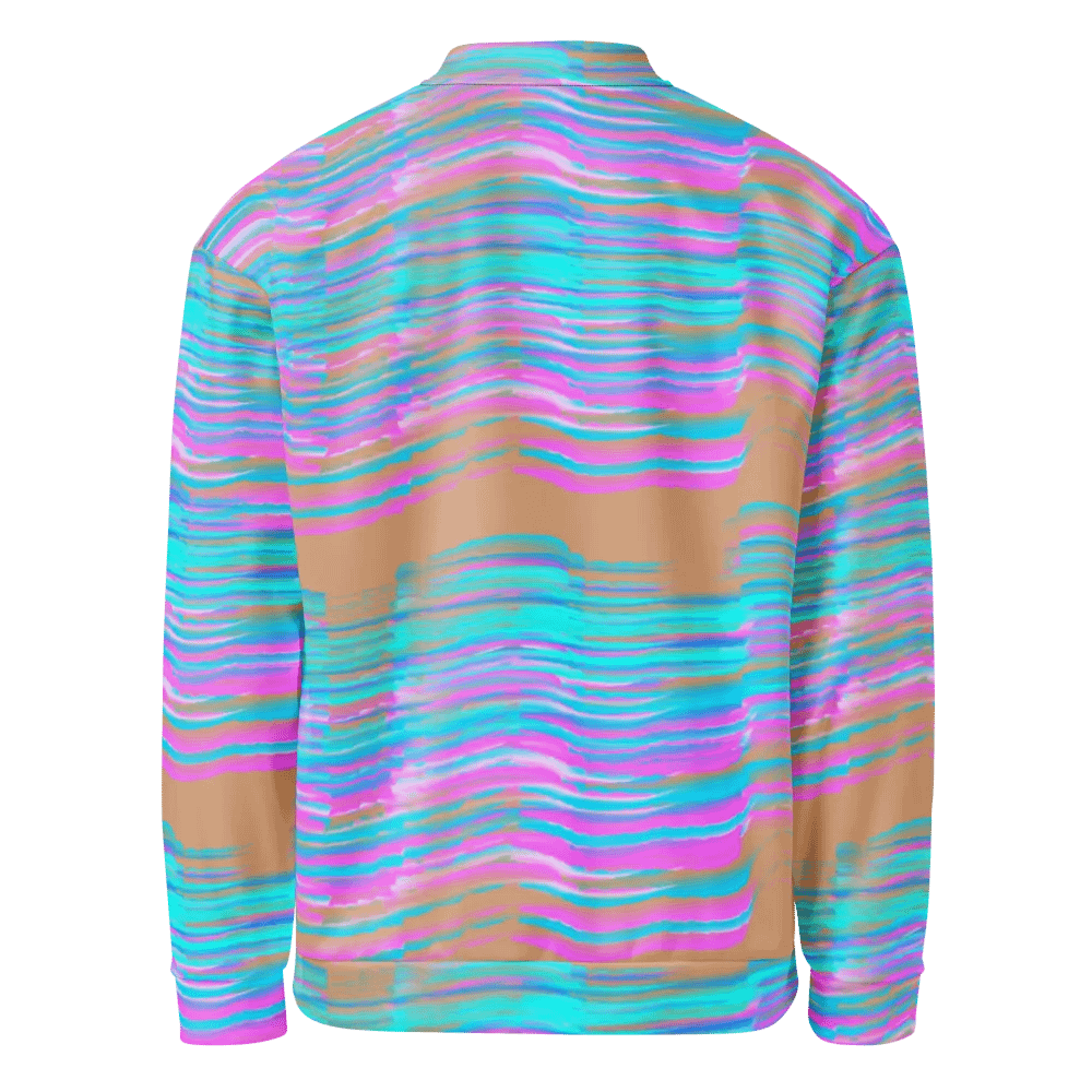 Northern Sky Pink and Blue Bomber Jacket product image (6)