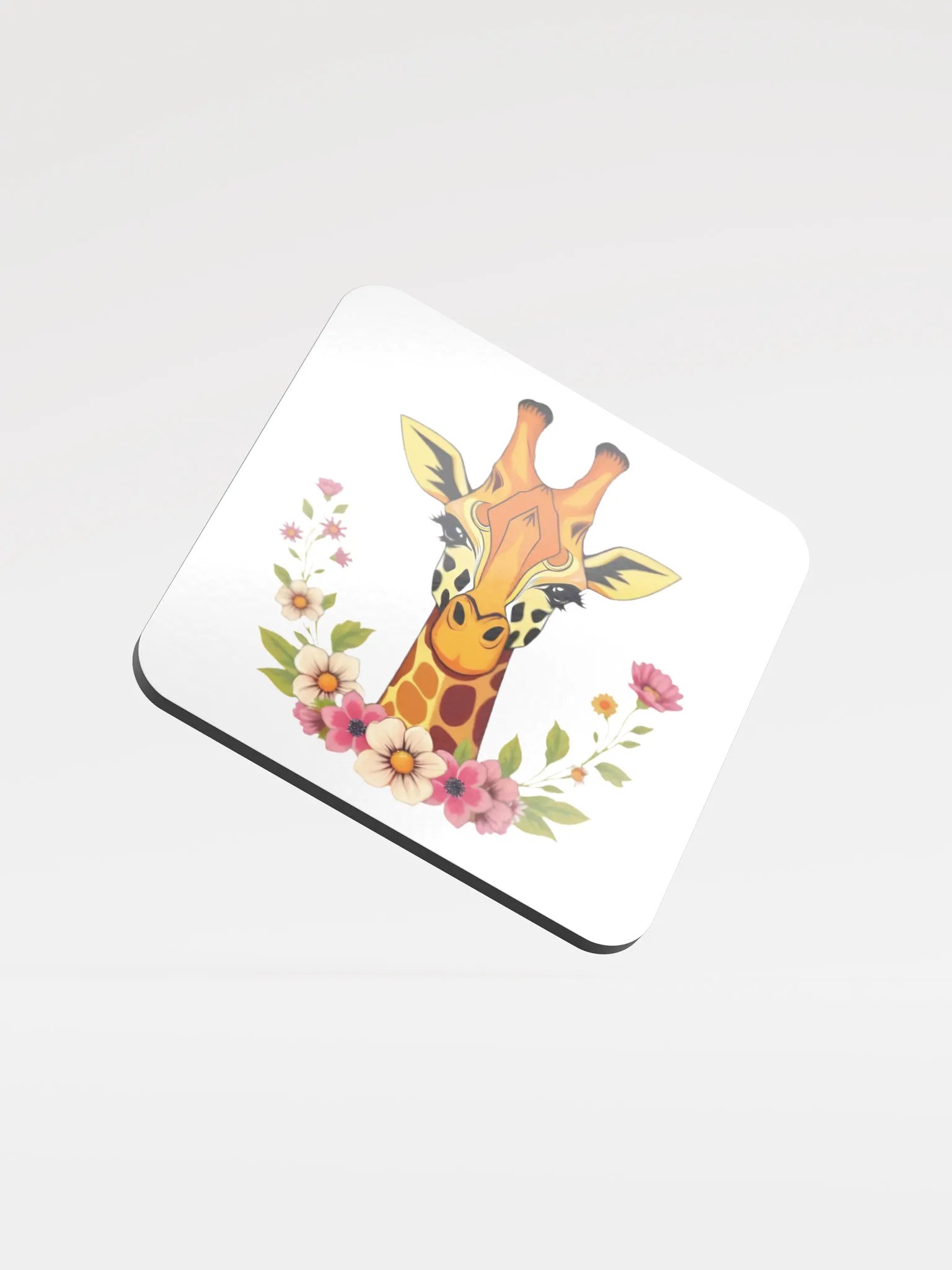 Floral Giraffe Cork Coaster product image (2)